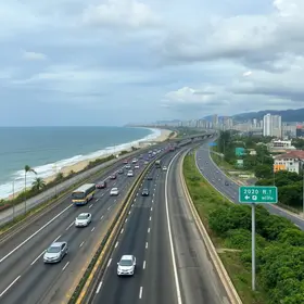 tráfego nas rodovias