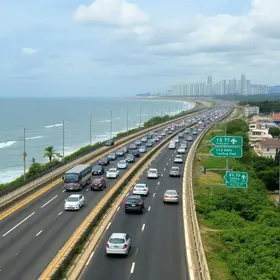 trânsito na Rodovia Anchieta