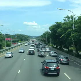 fluxo de veículos na Anchieta