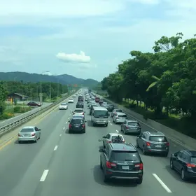 excesso de veículos