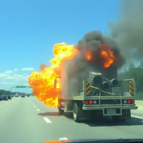 veículo explode