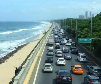 congestionamento nas rodovias do litoral de São Paulo