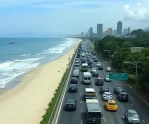 tráfego no Litoral de SP